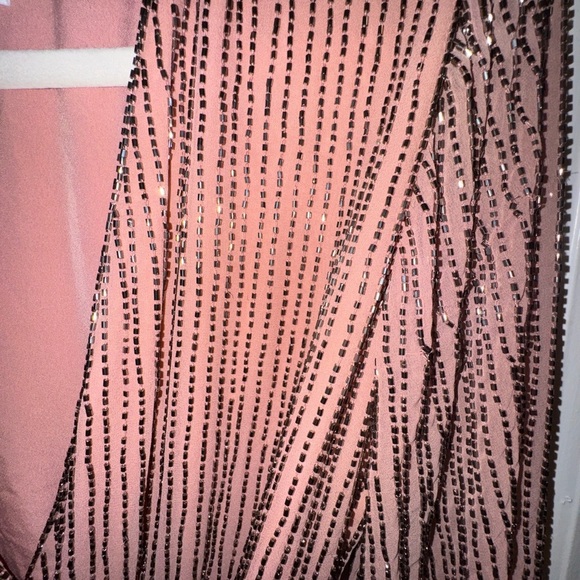 NWOT - Karina Grimaldi Sequin Dress with Balloon Sleeves - Picture 4 of 7